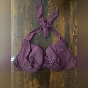 NWT Adore Me Purple Halter Bikini Top